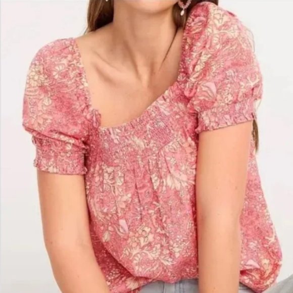 J.Crew Squareneck puff-sleeve cotton-blend voile top in bouquet block print - Picture 11 of 11